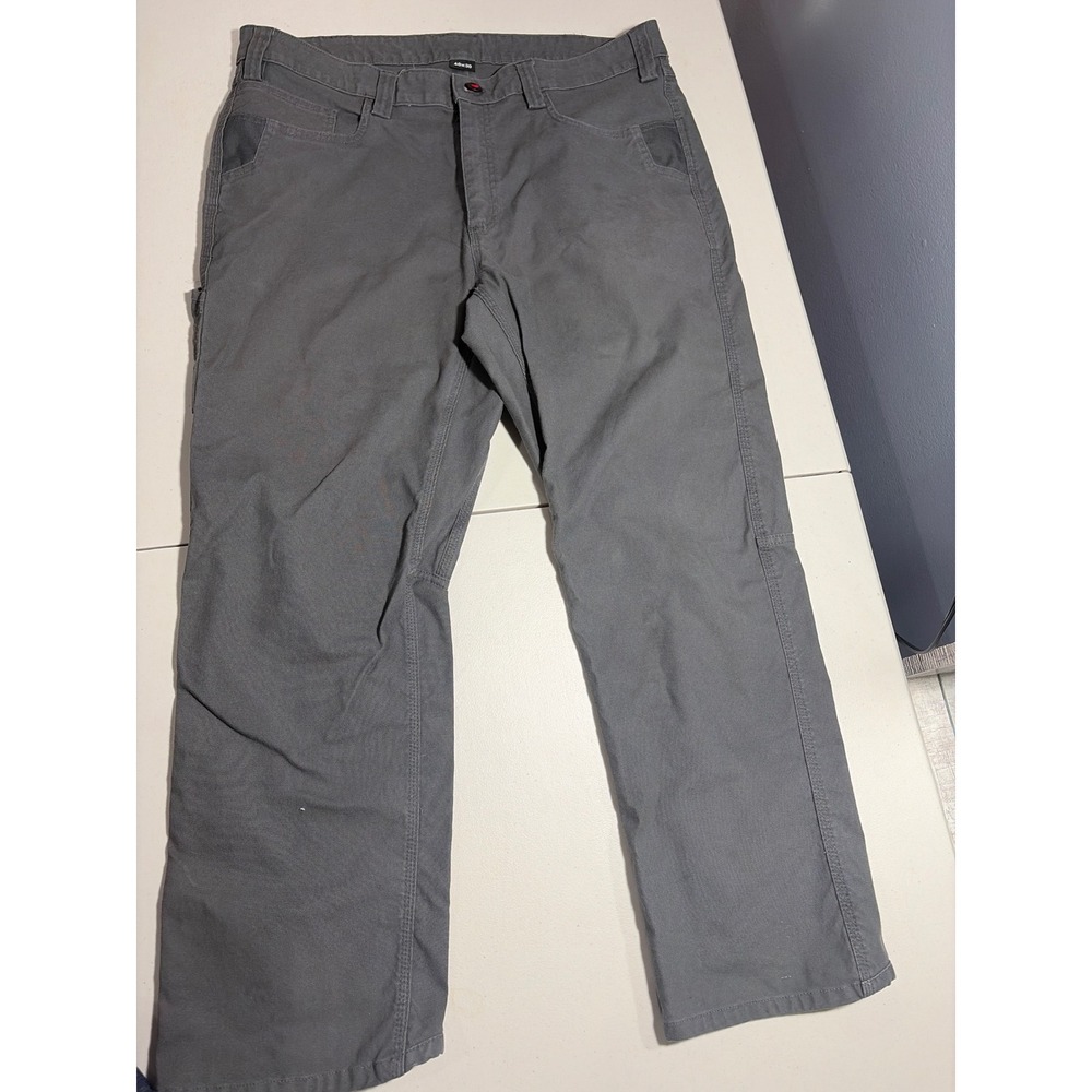 Milwaukee FreeFlex Gray Work Pants Mens 40x30 Straight Leg Canvas Utility 701